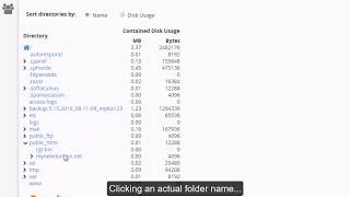 how to check how much disk space you're using in cpanel