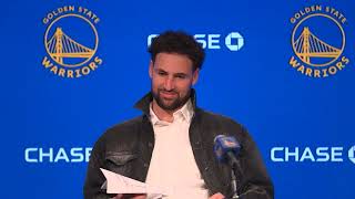 Klay Thompson Recaps Warriors Win Over Wizards | Dec. 22, 2023