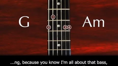 Learn how to play All About That Bass - Meghan Trainor - Tutorial with chords & lyrics