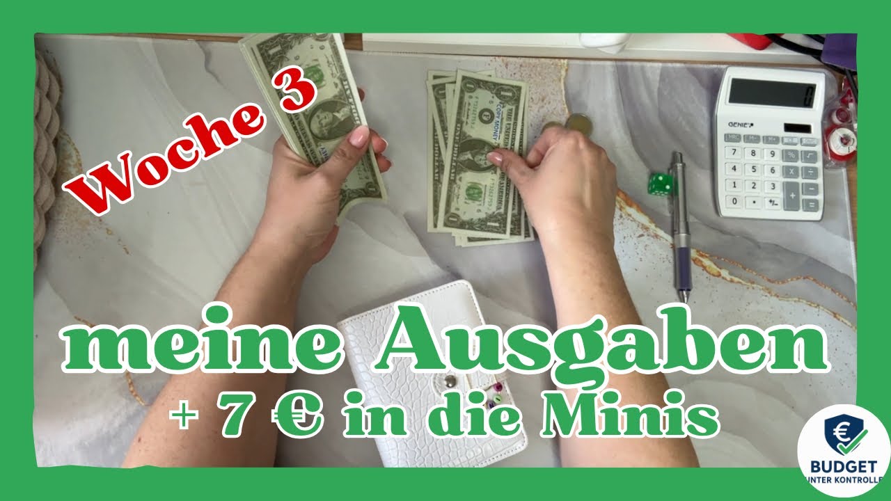 Ausgaben aus den variablen Kosten - sehr wenig ausgegeben! 7€ dürfen in die Mini Sparziele rein💩