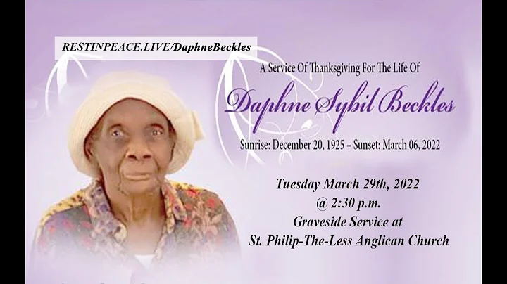 Live stream for Daphne Sybil Beckles