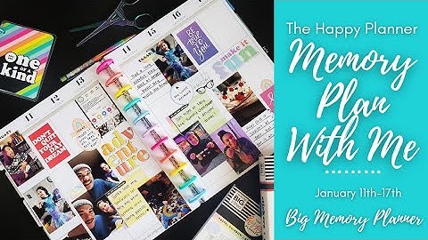 Memory Plan With Me | January 11th-17th 2021 | BIG Vertical Happy Planner | The Happy Planner |MAMBI