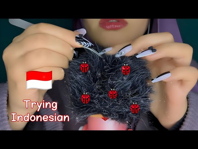 ASMR - 🐞 Bug Searching And plucking On Fluffy Mic (My First Indonesian)
