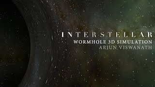 INTERSTELLAR WORMHOLE 3D SIMULATION BY ARJUN VISWANATH