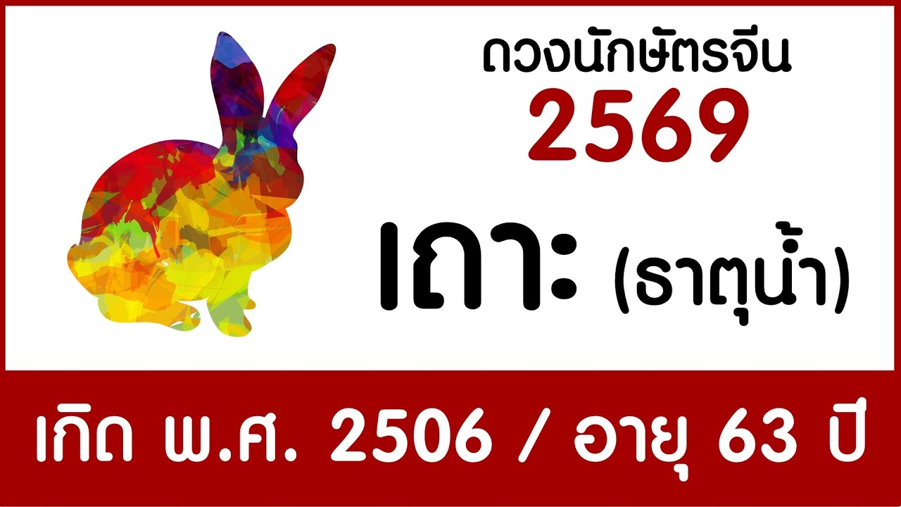 #ดวงคนปีเถาะ (ธาตุน้ำ) เกิด พ.ศ.2506 #ดวงปี2569 #astrology #chineseastrology2026 #horoscope2026