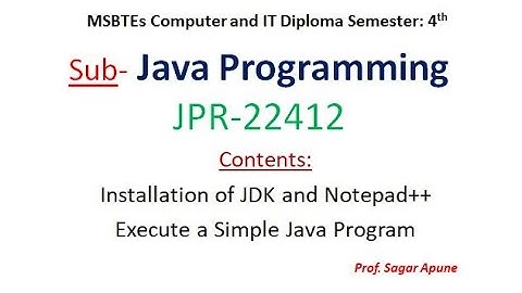 Java Installation and Execution in Marathi