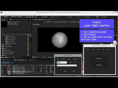Capa de CyberGlobe. Tutorial 4. CyberElement