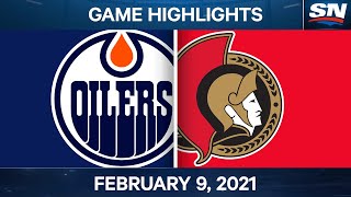 NHL Game Highlights | Oilers vs. Senators - Feb. 9, 2021