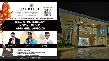 Faculty Interaction Session | FDP | Research Methodology in Social Science