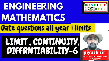 ENGINEERING MATH FOR GATE ESE 2022 | CALCULUS | engineering mathematics gate questions | LEC-7|
