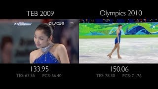 Yuna Kim Fs - Concerto In F Teb Vs Olympics
