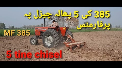 MF 385 performance on 5 tine chisel | 2020 Model