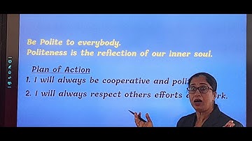 STD : 4 // Value Education // Chapter : 10 // Be Polite (Part 2)