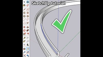 SketchUp Hack: Curve Ramp in SECONDS! #SketchUp #3DModeling #ShortsTutorial