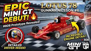 Mini GT #808 Lotus 78 Gunnar Nilsson 1977 Japanese GP Unboxing | 1:64 Diecast ASMR Unboxing