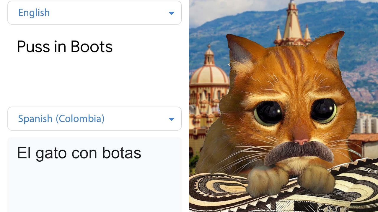 Puss in Boots in different languages meme | Part 4 - YouTube