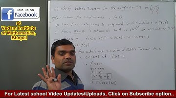 Application Of Derivative(Lecture6)II Rolle