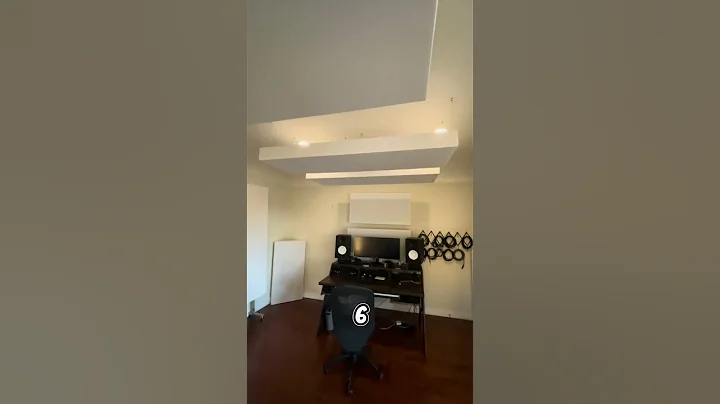 Recording Studio Install Complete with 14 of our 4”, 8”, 2” Standard White Bass Traps!