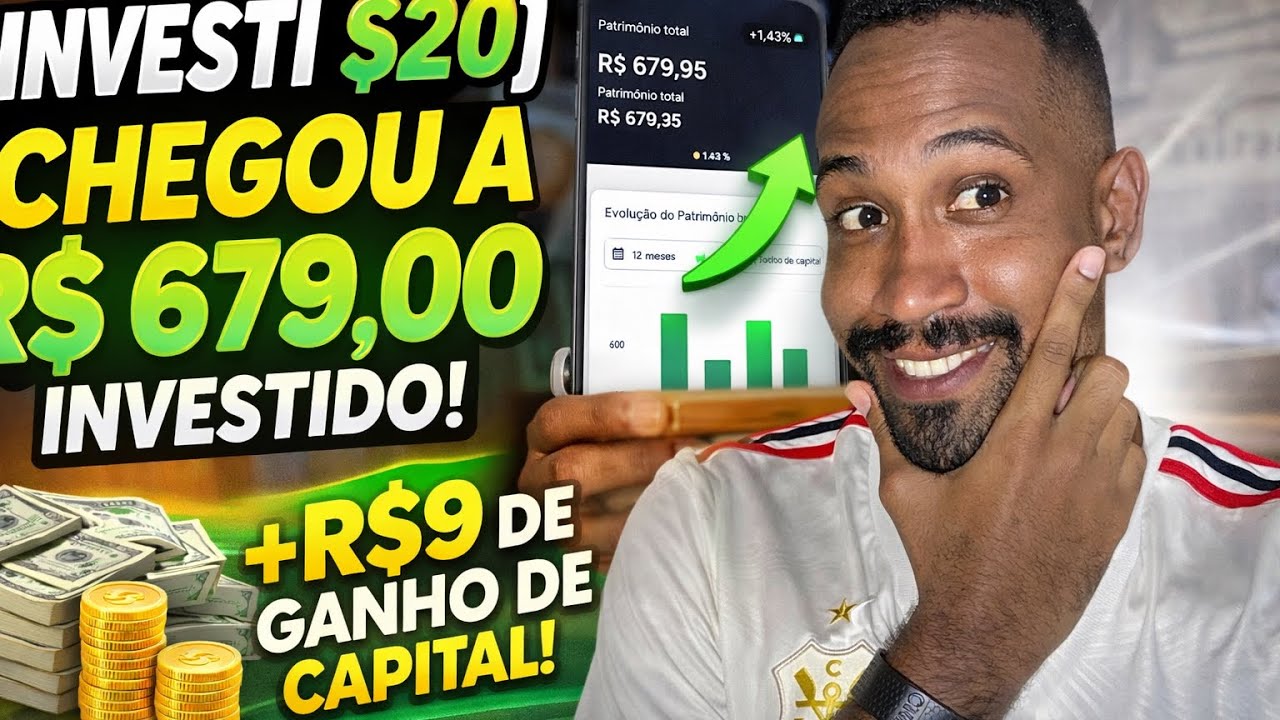 INVESTI SÓ $20 E JÁ CHEGUEI EM R$679 😳 (GANHEI SEM FAZER NADA?) - YouTube