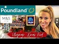 VLOGMAS 2019- Day 8- Poundland vs Aldi vs M&S Christmas UK Food!