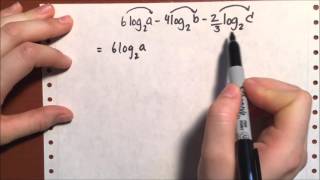 Condensing Logarithmic Expressions (1)