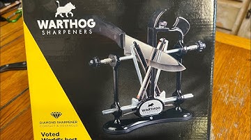 Best knife sharpener. Warthog Vsharp A4 diamond sharpen compact advanced easy to use. A real review.