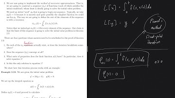 (ODE21) Proving The Existence And Uniqueness Theorem (Part 1/3) - Solutions As Fixed Points