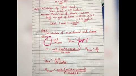KTU B.tech S6 CE DCS2 Module 4 - problem related to spherical dome 1( part 1 of 2)