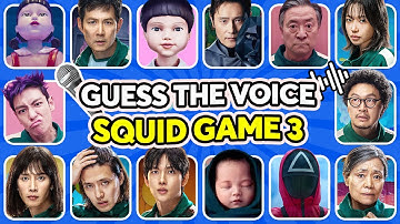 Guess SQUID GAME 3 Characters by Their Voice & Emojis ~ Squid Game Season 3 Quiz | Player 222