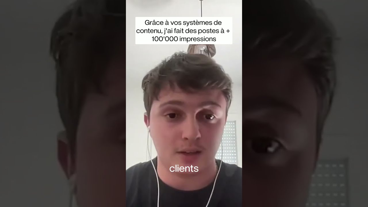 Grâce à vos systèmes de contenu, j'ai fait des posts à + 100'000 impressions