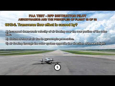 FAA TEST-INSTRUCTOR PILOT-AERODYNAMICS&PRINCIPLE FLIGHT Q6612,Q6613-1,Q6613-2,Q6613-3,Q6613-4(18-38)