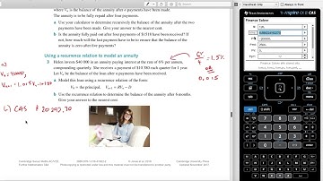 Recursion & Financial Modelling - Annuities