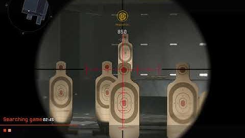 Warface (first person shooter game) shooting range with a sniper rifle part 3