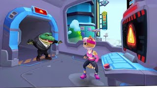 Runner Heros Gold Rush Selina Fitness vs Crocodile Gard Android RunGame #androidgames screenshot 5