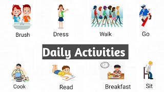 Daily Activities Vocabulary | English Words Meaning for beginners#english #vocabulary #wordmeaning