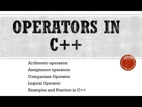 Operators In C++ programming | type of C++ operators | Live practice of ...