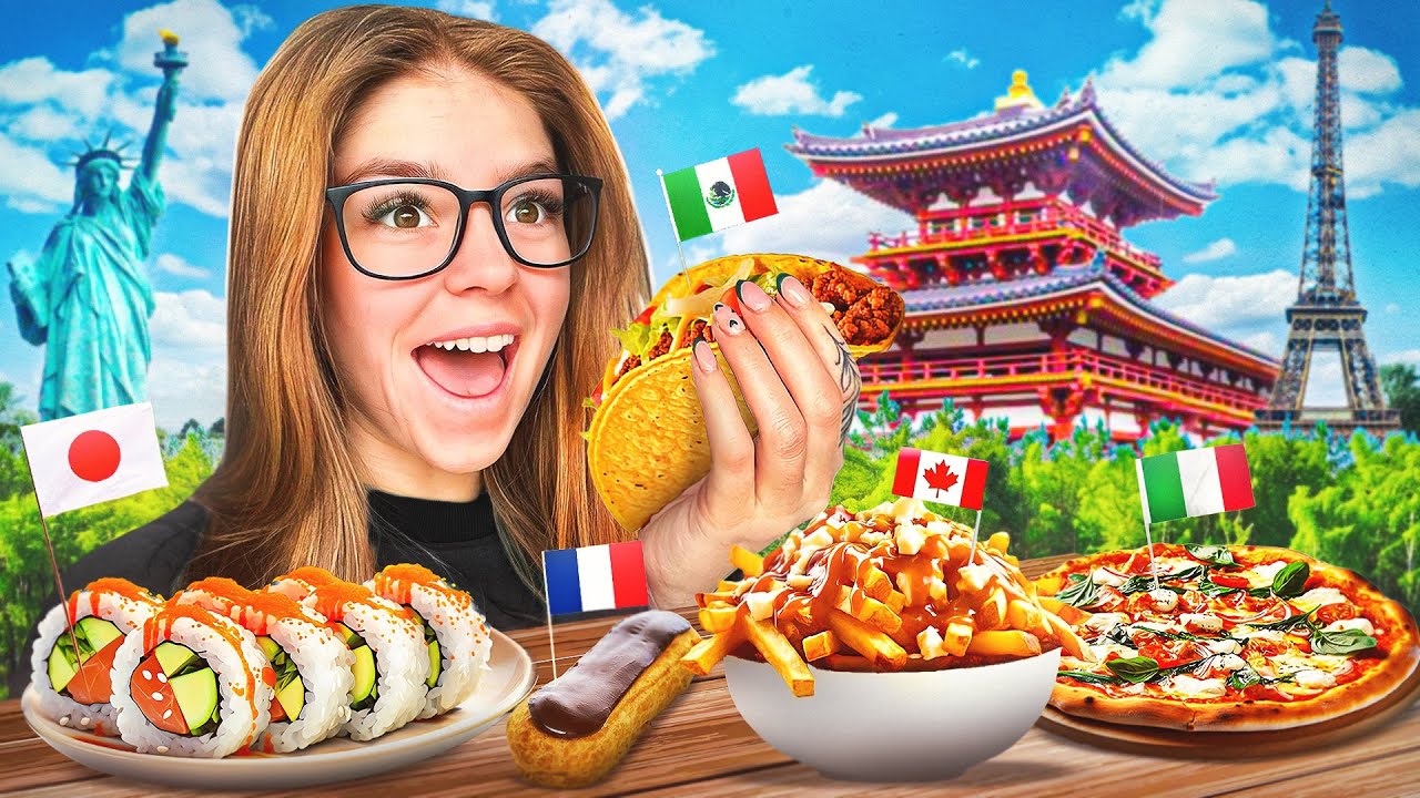 JE TESTE LES PLATS TYPIQUES DE CHAQUE PAYS À DISNEY (On a vomi...)