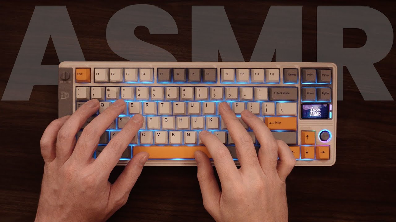 ⌨️ 20 минут чистого ASMR печатания – Epomaker RT85 (Кремовый звук) • ASMR No Talking