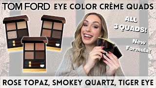 Tom Ford ROSE TOPAZ, SMOKEY QUARTZ, TIGER EYE | Eye Color Creme Eyeshadow| SWATCHES & COMPARISONS!!