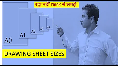 DRAWING SHEET SIZES , A0, A1 , A2, A3, A4, A5 , TRICK, ENGINEERING DRAWING, TRIMMED , UNTRIMMED, BIS
