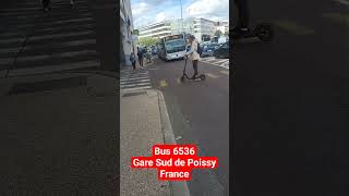 Bus 6536 Station Sud de Poissy #foryou #paris #tram #france #usa #train #japan #sncf #usashorts