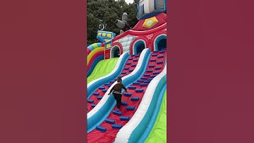 Robot Theme Inflatable Playground #inflatables #trampoline #slide #bouncer #castle #jumping