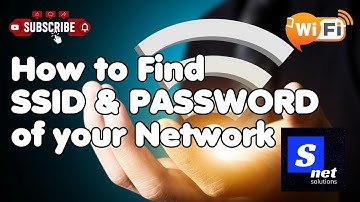 How to find the SSID and Password of your Network | easy steps | #SSID # PASSWORD