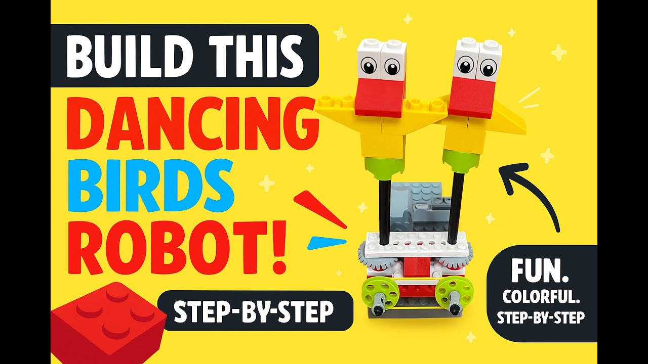 How to Build Dancing Birds LEGO Robot |Easy STEM Project for Kids!🤖