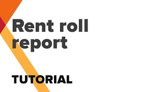 ModelTree - Rent Roll Report