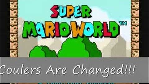 How To Make Change Marios Colours With Lunar Magic?