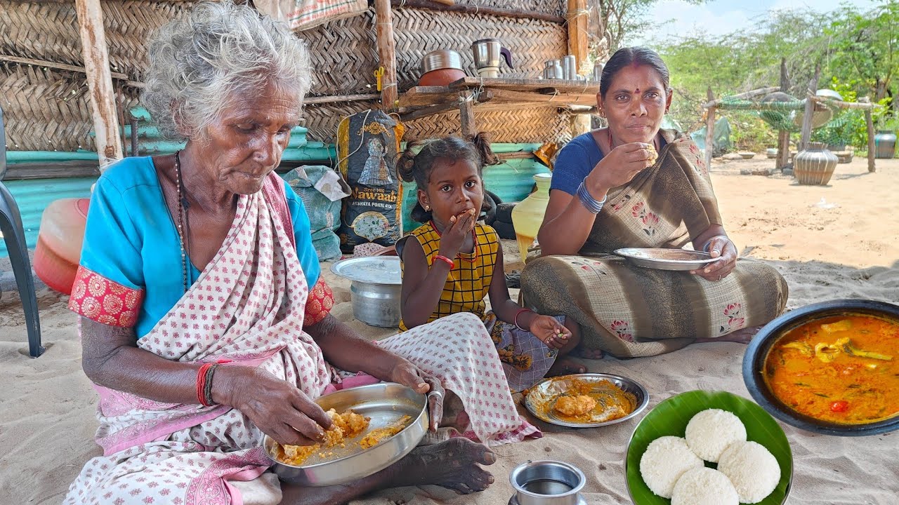 காலை உணவு இட்லி மீன் குழம்பு | மதினி சமையல்