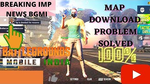 BATTELGROUND MOBILE INDIA(BGMI)MAP NOT DOWNLOAD ERROR SOLVED breaking news Nan% Error 0.1Mb Fix