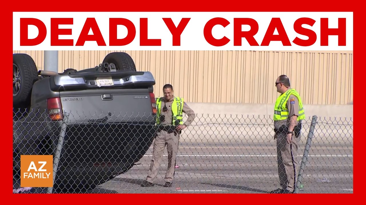Child dies after rollover crash on I-17 in north Phoenix - YouTube