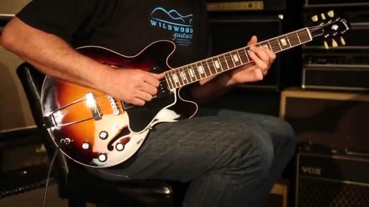 Gibson Memphis ES-390 with P-90s Gloss • SN: 10314721 - YouTube